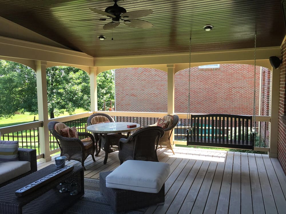 covered porch by chris gorman homes in cincinnati